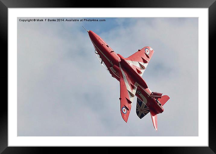  A Red Arrow  Framed Mounted Print by Mark  F Banks