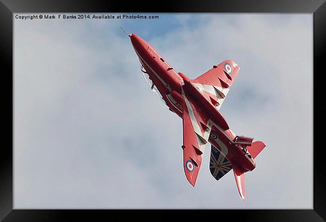  A Red Arrow  Framed Print by Mark  F Banks