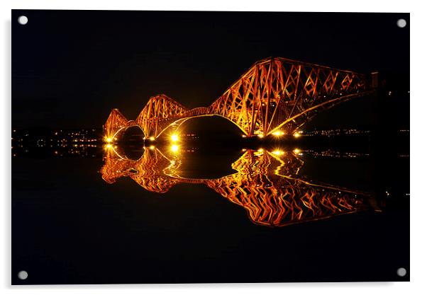  Forth Rail Bridge Acrylic by jim scotland fine art