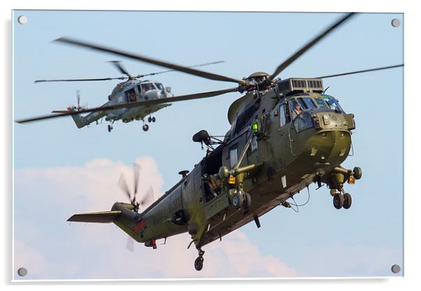  Royal Navy Sea King and Lynx Acrylic by Oxon Images