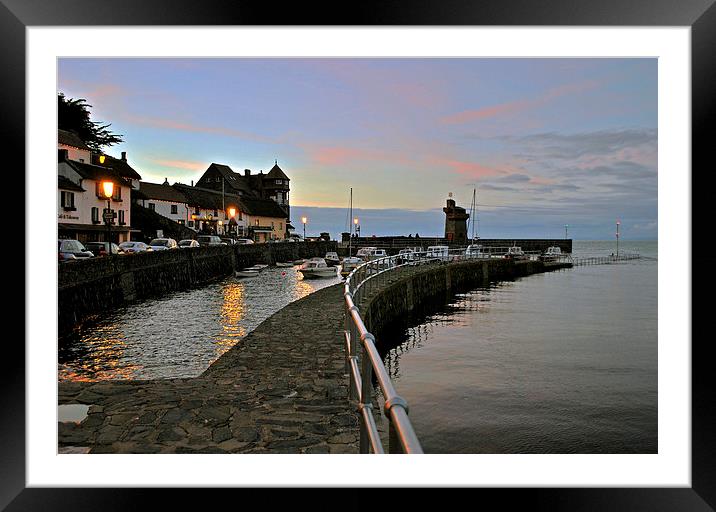  Lynmouth Harbour Framed Mounted Print by graham young