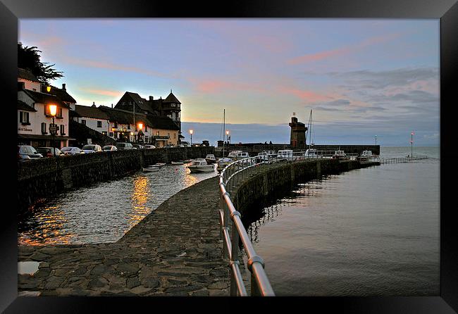  Lynmouth Harbour Framed Print by graham young