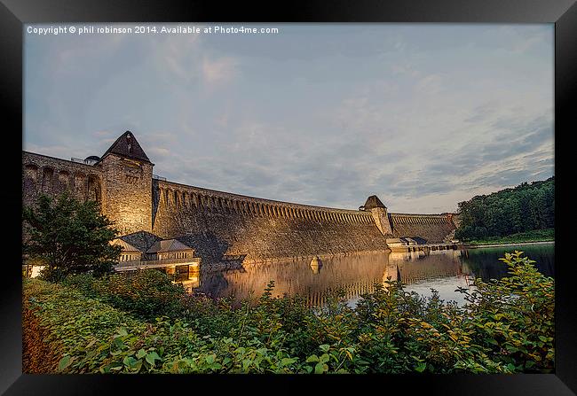  Mohñe Dam Framed Print by Phil Robinson