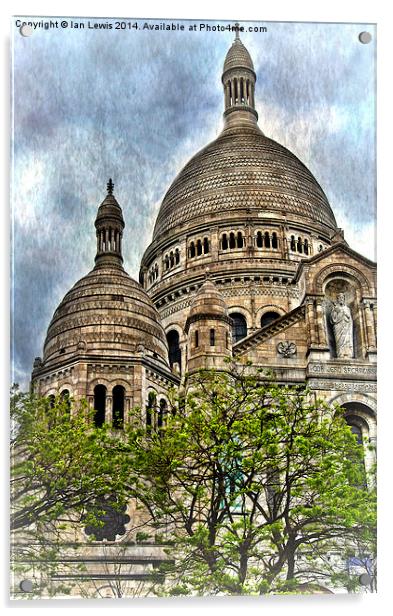  Sacre Coeur, Montmatre Paris Acrylic by Ian Lewis