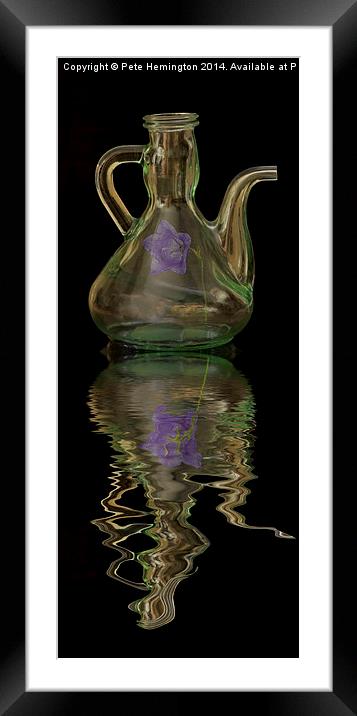  Flask and reflection Framed Mounted Print by Pete Hemington