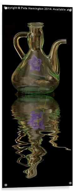  Flask and reflection Acrylic by Pete Hemington