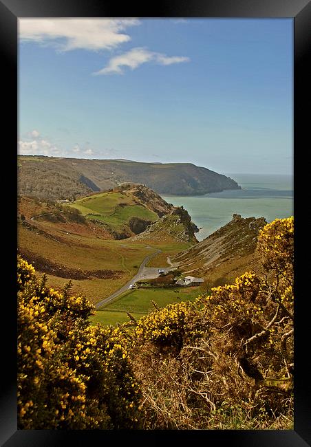The Valley of Rocks  Framed Print by graham young