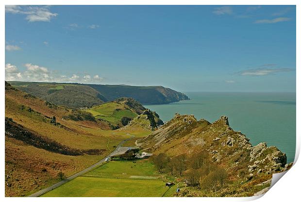 The Valley of Rocks  Print by graham young