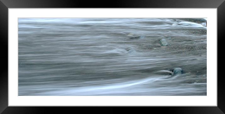 Tide and Stones  Framed Mounted Print by graham young
