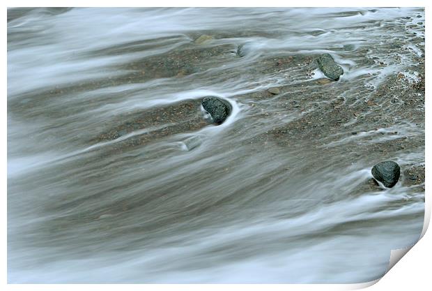 Tide and Pebbles  Print by graham young