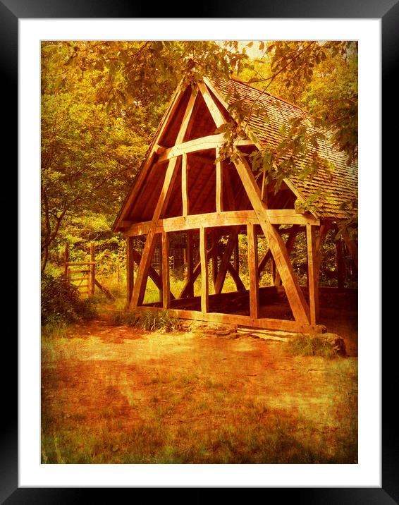  The Old Crux Barn. Framed Mounted Print by Heather Goodwin
