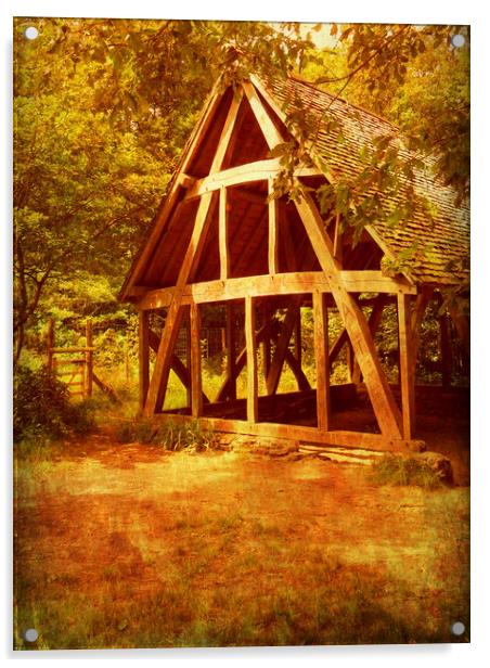  The Old Crux Barn. Acrylic by Heather Goodwin