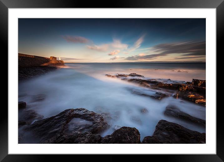  Porthcawl Rest Bay, pier and lighthouse Framed Mounted Print by Leighton Collins