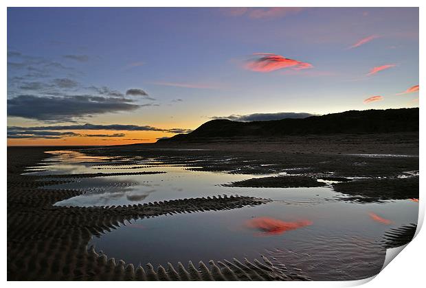  Aberdeenshire Sunset Print by Eric Watson