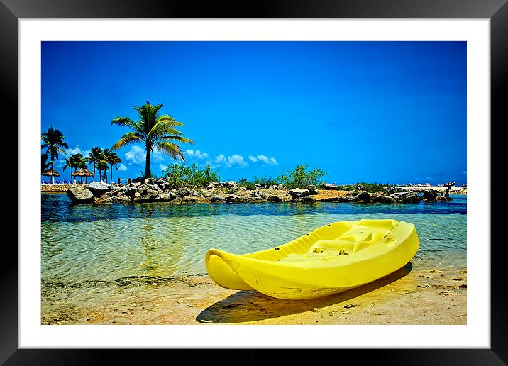Mexican Paradise   Framed Mounted Print by Valerie Paterson