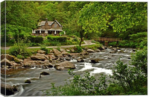Watersmeet Lodge  Canvas Print by graham young