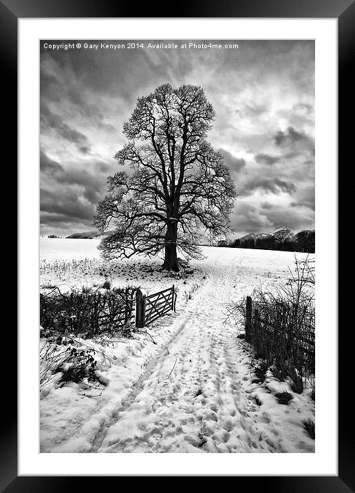  Snowy Entrance Keswick Framed Mounted Print by Gary Kenyon