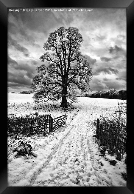  Snowy Entrance Keswick Framed Print by Gary Kenyon