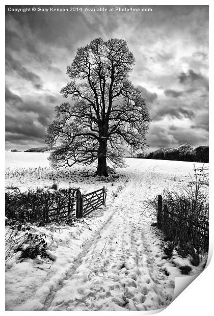  Snowy Entrance Keswick Print by Gary Kenyon