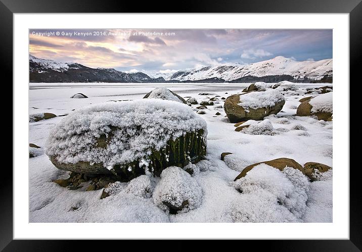  Winter Sunrise At Derwentwater Lake District  Framed Mounted Print by Gary Kenyon