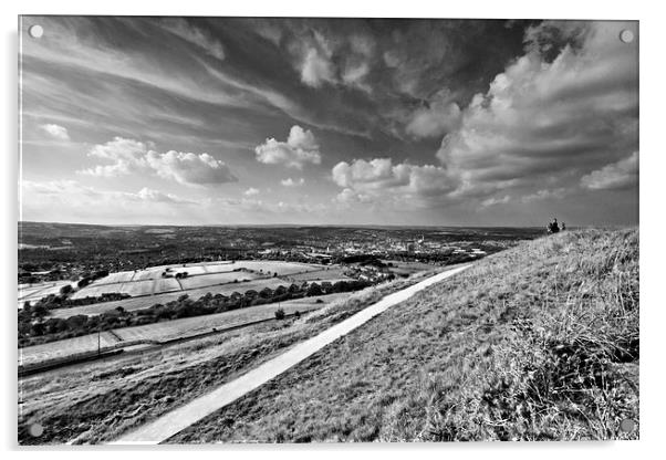 Yorkshire hills Acrylic by Andy Armitage