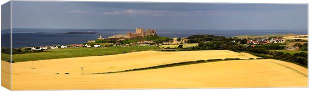  Bamburgh Panoramic Canvas Print by Northeast Images