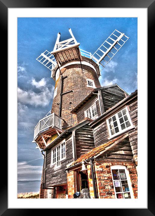  The Windmill at Cley Framed Mounted Print by Graham Thomas