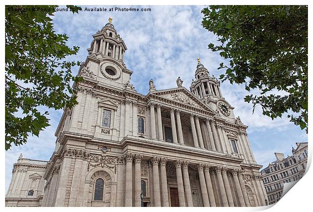  St Paul's Cathedral in London Print by Philip Pound