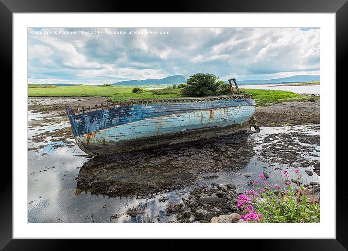  Old Boat , County Sligo, Ireland Framed Mounted Print by Pauline Tims