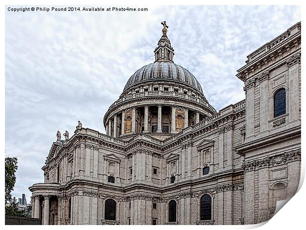  St Paul's Cathedral and the Cheesegrater Print by Philip Pound
