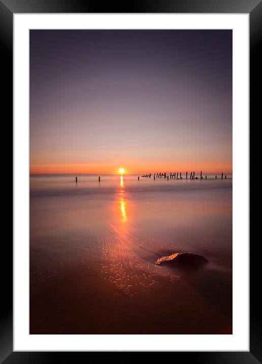 Norfolk Coastal Sunrise Framed Mounted Print by Simon Wrigglesworth