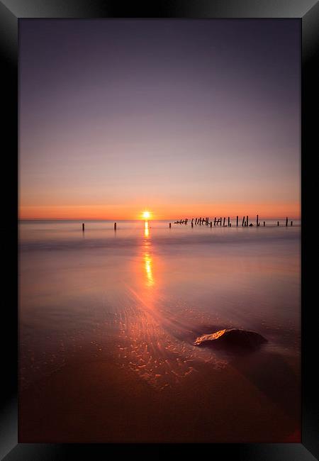 Norfolk Coastal Sunrise Framed Print by Simon Wrigglesworth