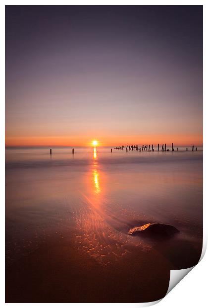 Norfolk Coastal Sunrise Print by Simon Wrigglesworth