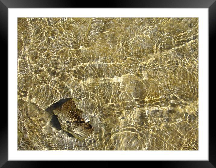 Abstract water Framed Mounted Print by Donna-Marie Parsons