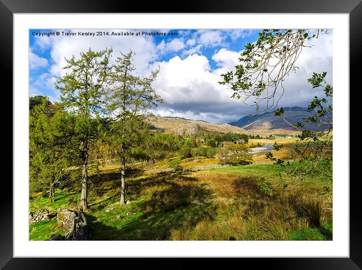 The Duddon Valley Framed Mounted Print by Trevor Kersley RIP