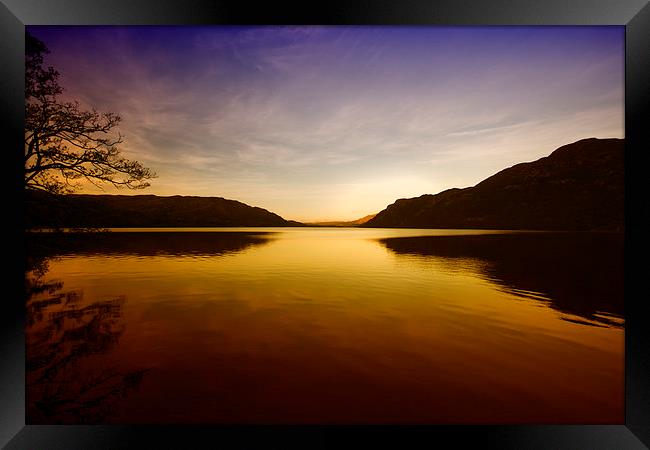  Ullswater Sunset Framed Print by Mark Godden