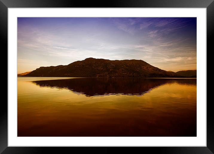  Sunset at Ullswater Framed Mounted Print by Mark Godden