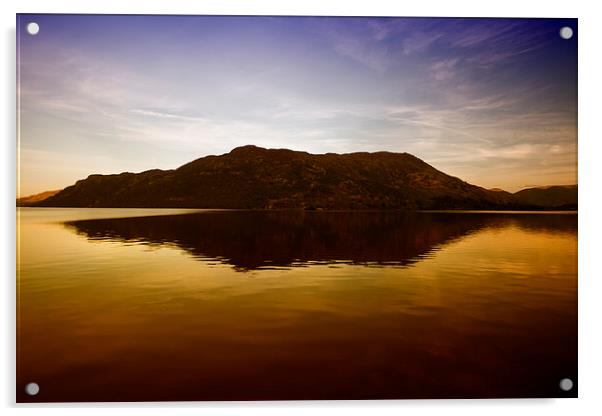  Sunset at Ullswater Acrylic by Mark Godden