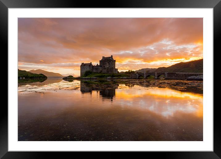  Eilean Donan Castle, Scotland at sunset Framed Mounted Print by Daugirdas Racys