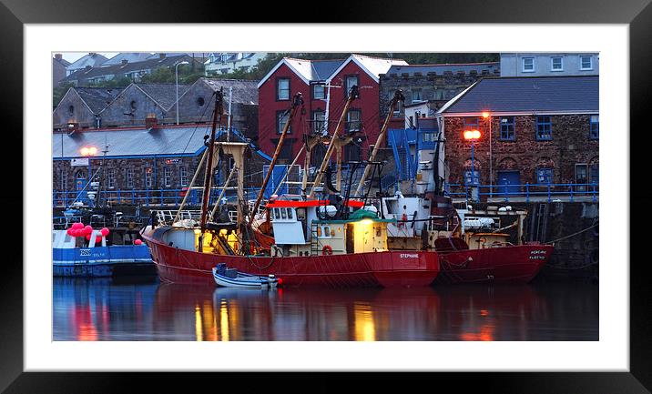  Milford Docks Framed Mounted Print by Barrie Foster