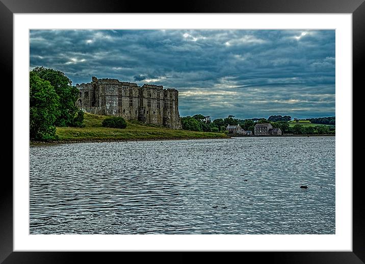  Carew Castle Pembrokeshire Framed Mounted Print by Steve Purnell