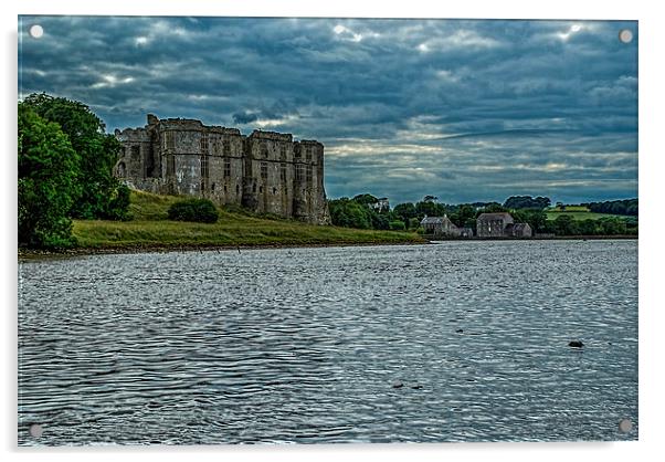  Carew Castle Pembrokeshire Acrylic by Steve Purnell