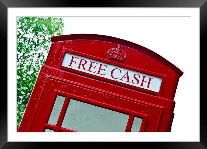 Free Cash  Framed Mounted Print by Valerie Paterson