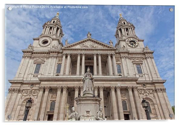  St Pauls Cathedral London Acrylic by Philip Pound