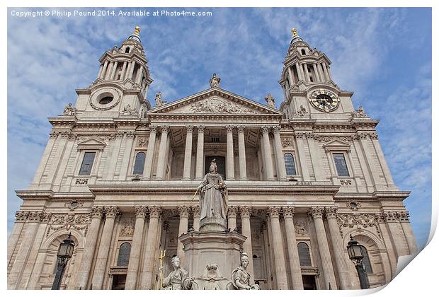  St Pauls Cathedral London Print by Philip Pound
