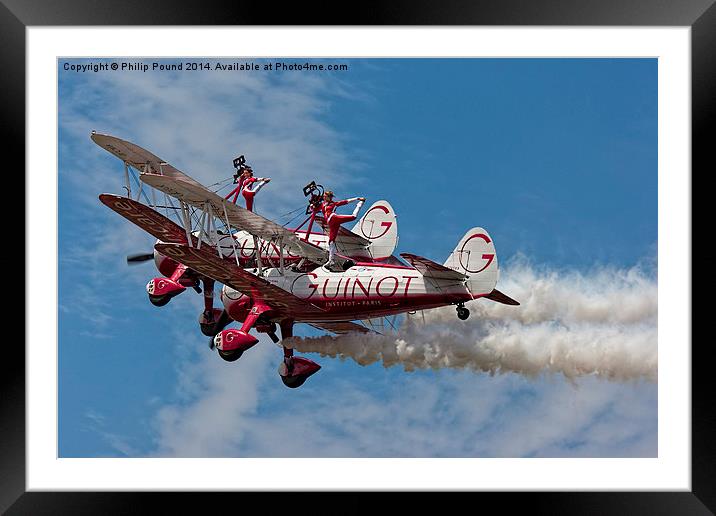  Aerobatic Display Framed Mounted Print by Philip Pound