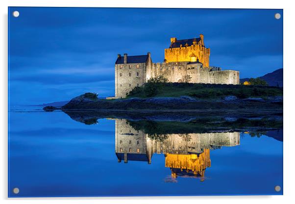  Eilean Donan Castle, Scotland Acrylic by Daugirdas Racys