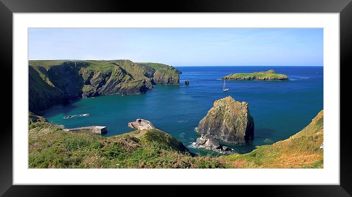  A Cornish panorama Framed Mounted Print by Steven Plowman