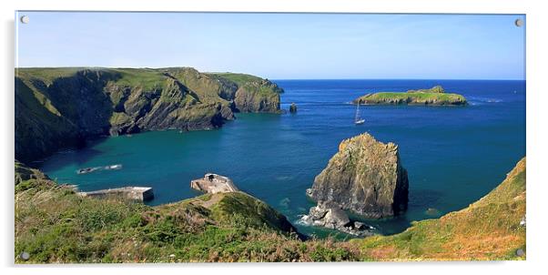  A Cornish panorama Acrylic by Steven Plowman