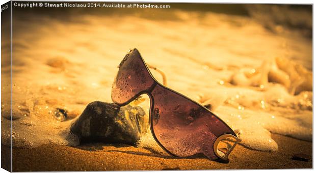 Sun, Sea, Sand & Sunglasses  Canvas Print by Stewart Nicolaou